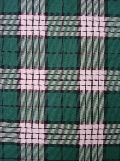 Poly Viscose - Green/Black/Pink - 54" Wide - Sold By The Metre