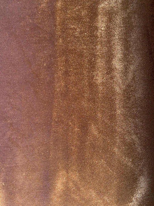 Spandex Velvet - Chocolate - 59"Wide - Sold By The Metre