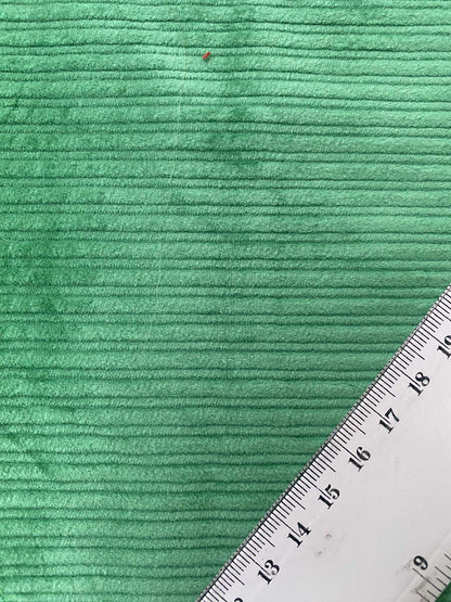 100% Cotton Corduroy - Green - 55"Wide - Sold By The Metre