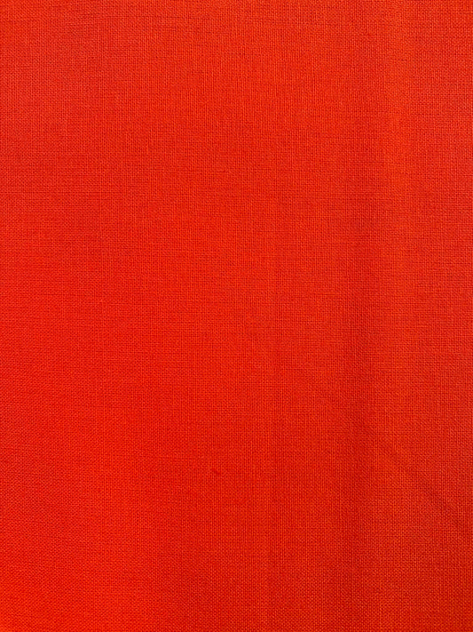 100% Cotton Plain Crafting & Quilting Fabric - 58" Wide - Orange - £4.99/m