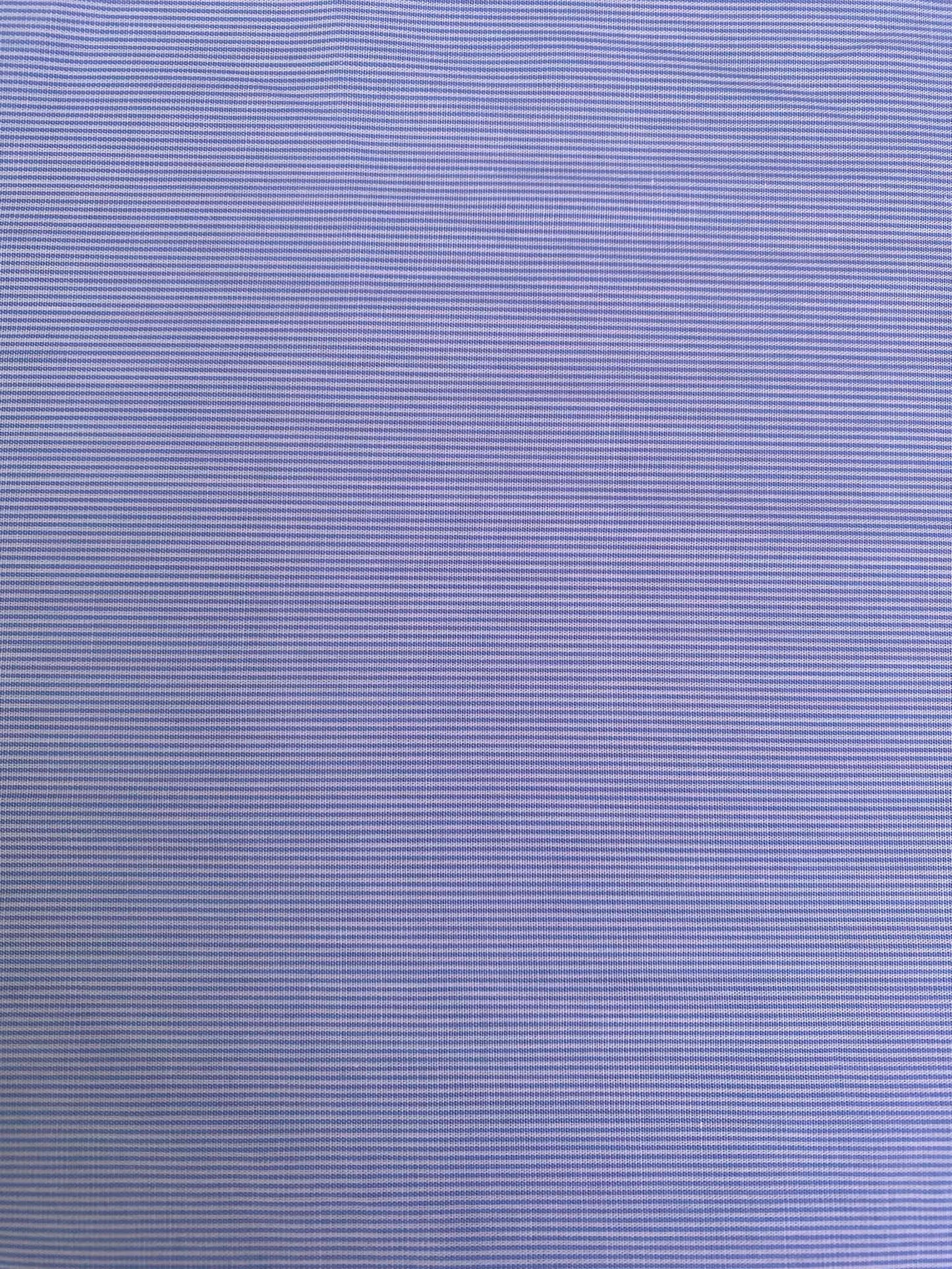 100% Cotton Chambray Striped Fabric - 59" Wide - Navy Blue & White Classic Dressmaking Shirting No Stretch