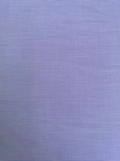 100% Cotton Chambray Striped Fabric - 59" Wide - Navy Blue & White Classic Dressmaking Shirting No Stretch