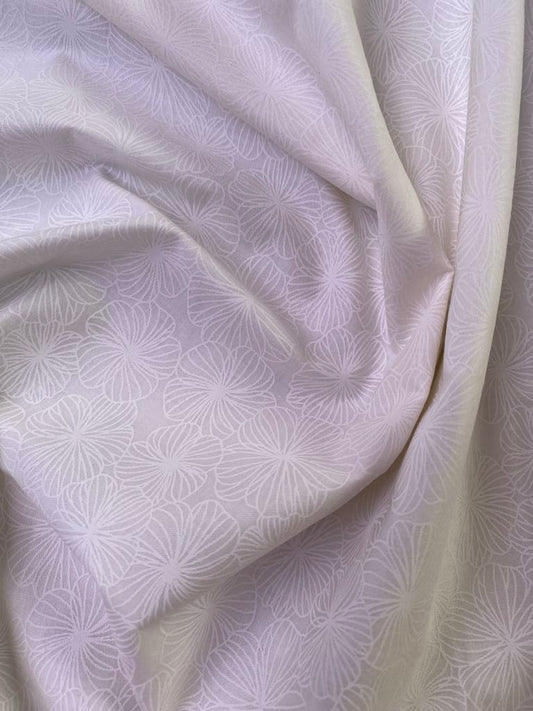 100% Cotton - Blenders 08 - Cream on Cream - 44" Wide - Sold By The Metre
