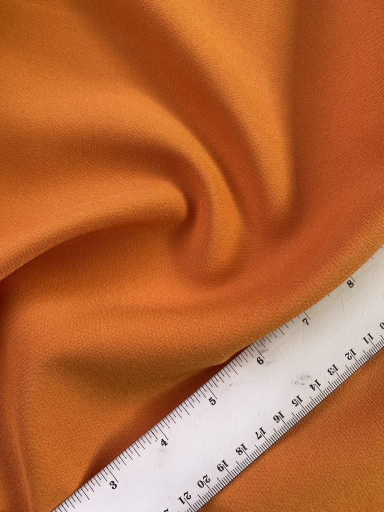 River Island Heavy Crepe - Mustard - 56" Wide - Sold By The Metre