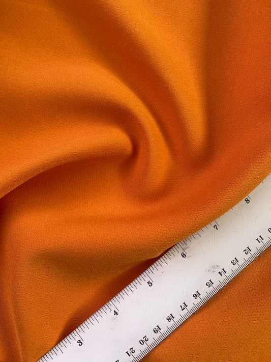 River Island Heavy Crepe - Mustard - 56" Wide - Sold By The Metre
