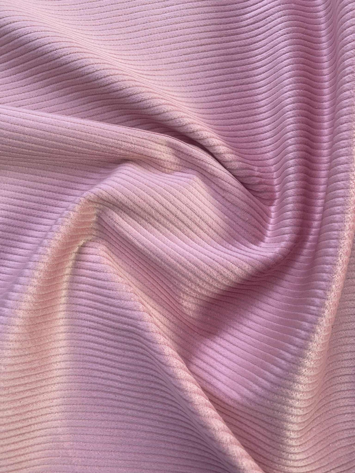 100% Cotton Corduroy - Baby Pink - 57"Wide - Sold By The Metre