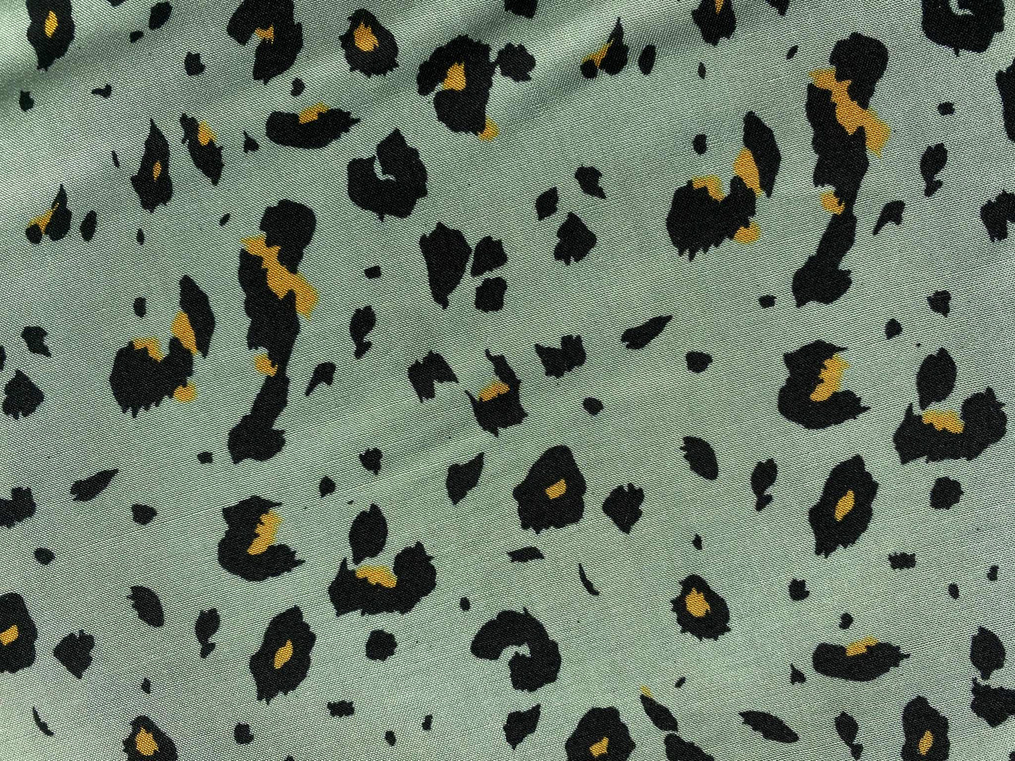 Viscose - Green/Black/Yellow - 57"Wide - Sold By The Metre