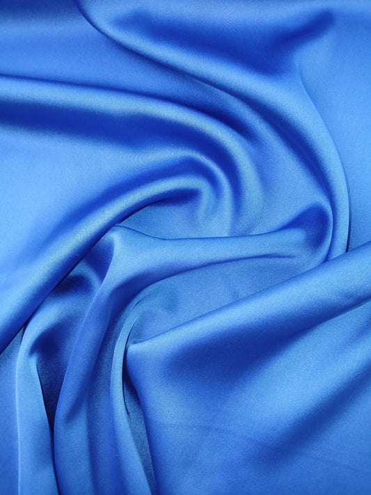 Satin - Royal Blue - 57" Wide - Sold By The Metre