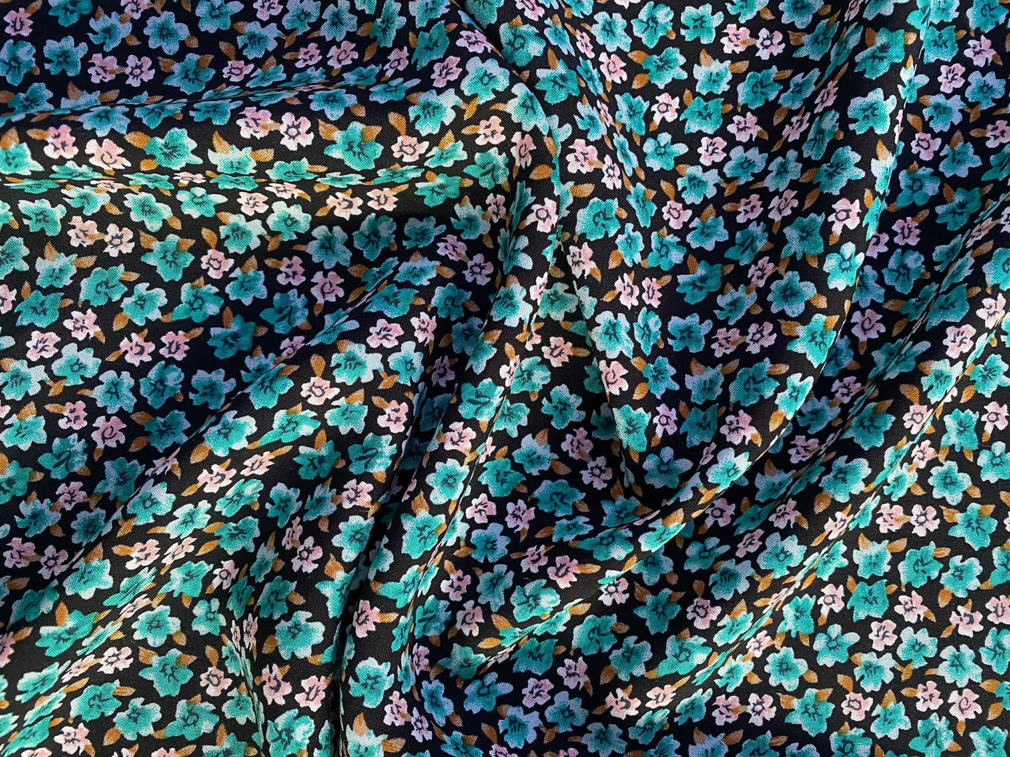 Viscose - Green/Pink/Black/Mustard - 57"Wide - Sold By The Metre
