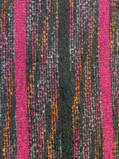 Boucle - Pink/Orange/Grey/Black - 60"Wide - Sold By The Metre