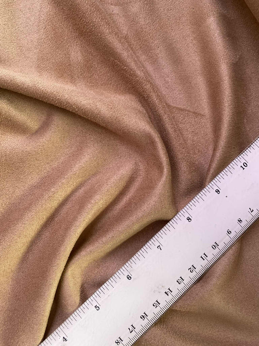 Scuba Suede - Camel - 59" Wide - Sold By The Metre