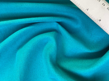 Premium Linen & Cotton Blend Fabric - Turquoise - 57" Wide - Breathable Dressmaking Fabric