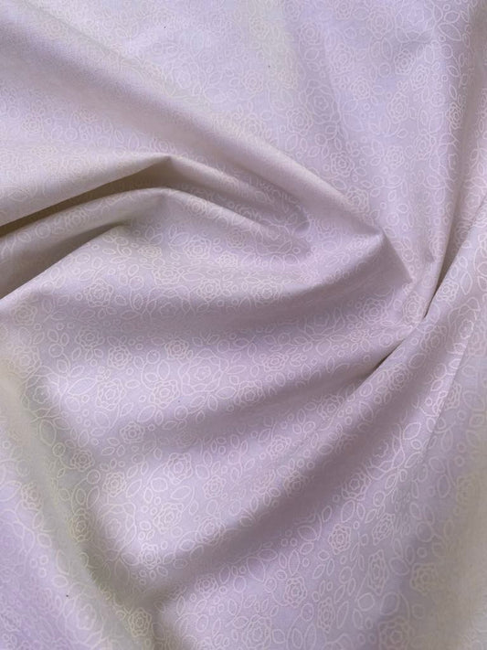 100% Cotton - Blenders 06 - Cream on Cream - 44" Wide - Sold By The Metre