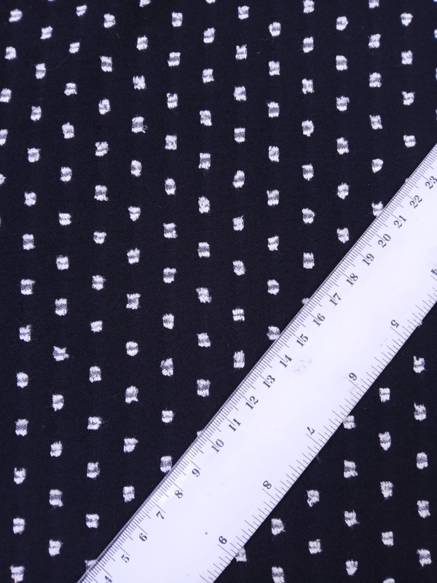River Island - Polyester - Black/White - 59" Wide - Sold By The Metre