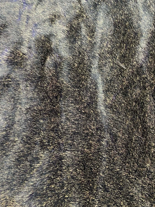 Fur - Dark Brown/Light Brown - 60"Wide - Sold By The Metre