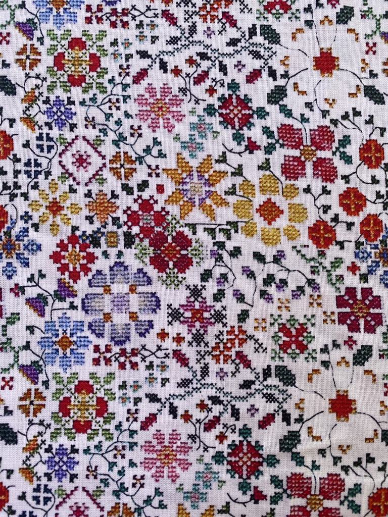 100% Cotton - Red/Orange/Blue/Yellow - 44" Wide - Sold By The Metre