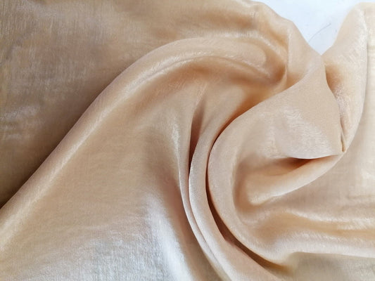 Velvet Satin - Gold - 61" Wide - Sold By The Metre
