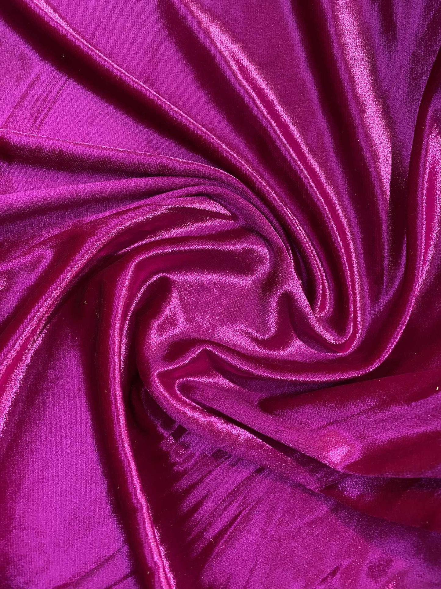 Spandex Velvet - Deep Pink - 59"Wide - Sold By The Metre