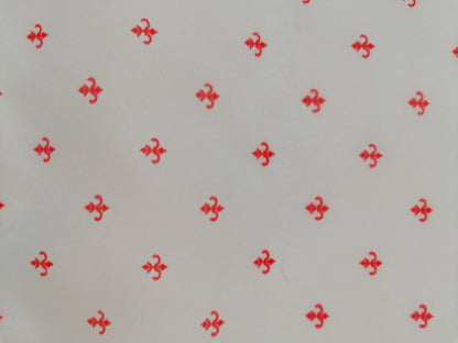 Lining - Red/White - 60" Wide - Sold By The Metre