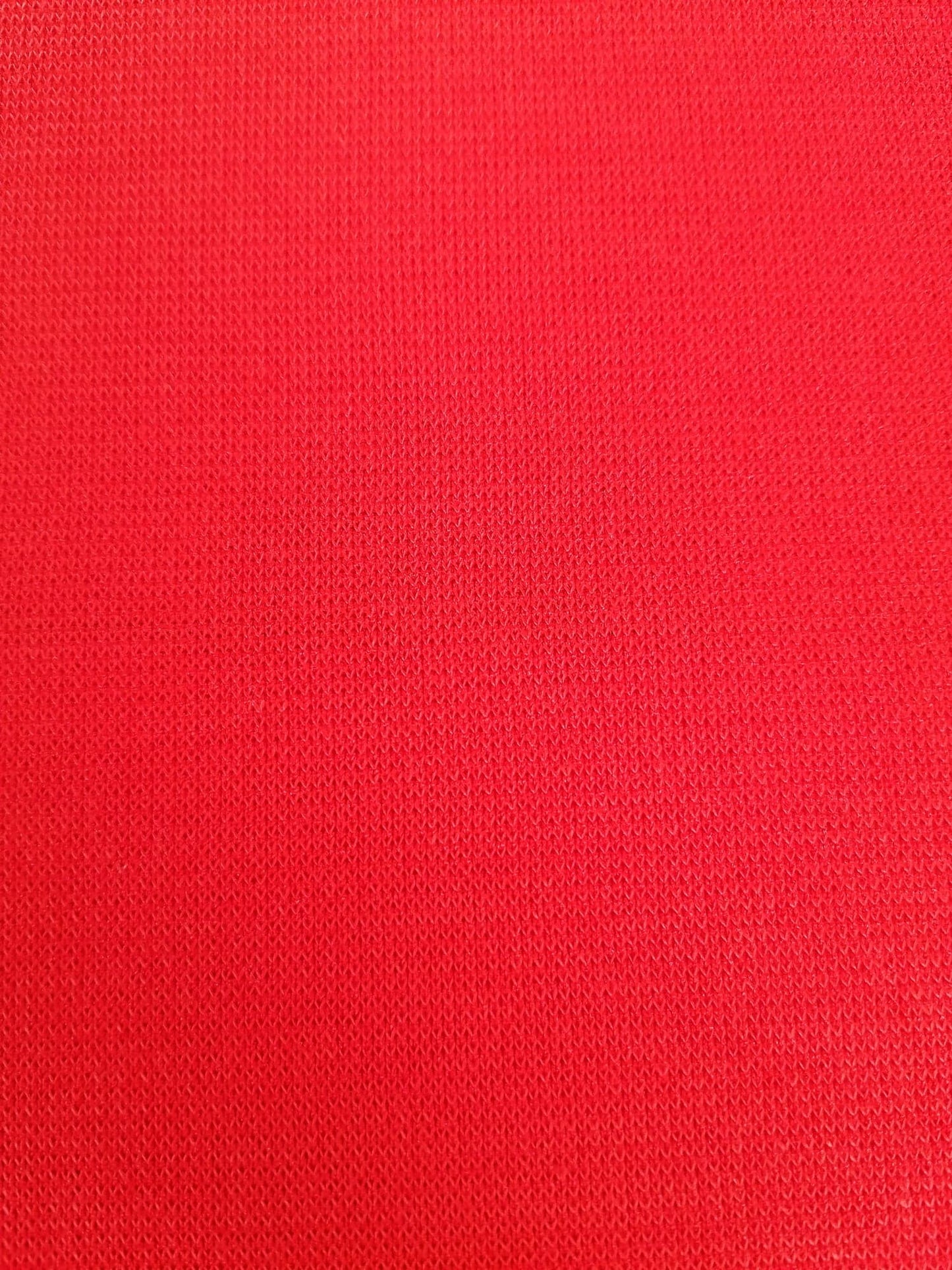 Polyester Interlock - Red - 60" Wide - Sold By The Metre