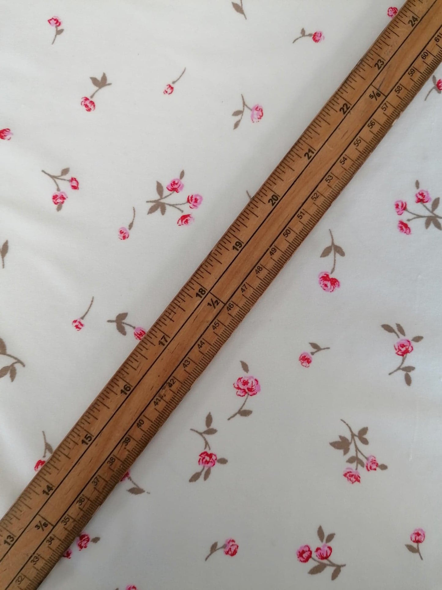 Polyester - White/Pink/Grey - 47" Wide - Sold By The Metre
