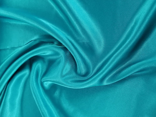 Satin - Turquoise - 60" Wide - Sold By The Metre