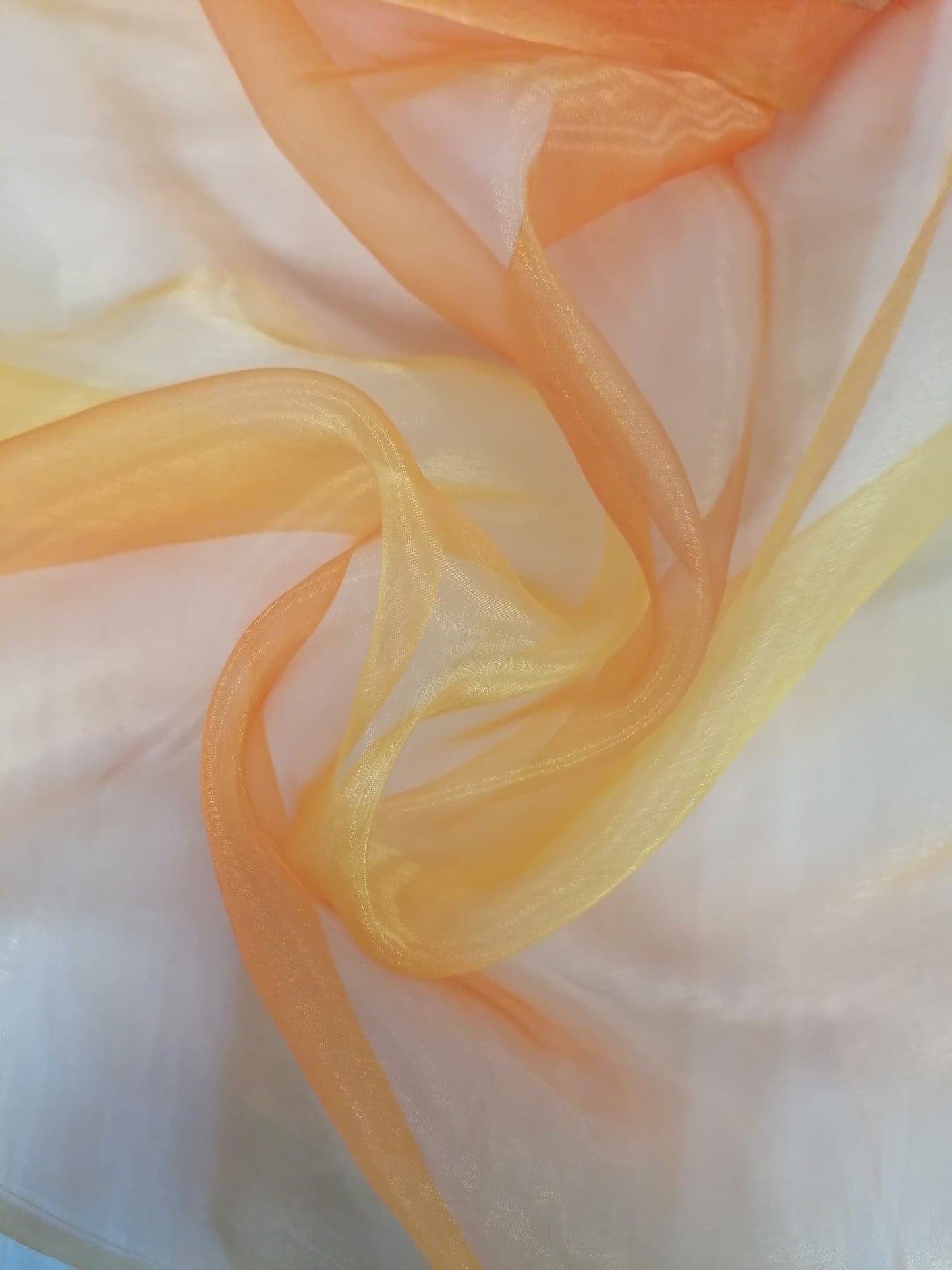 Organza - Orange/Yellow - 58" Wide - Sold By The Metre