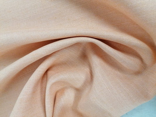 33% Linen 67% Viscose - Salmon - 56" Wide - Sold By The Metre
