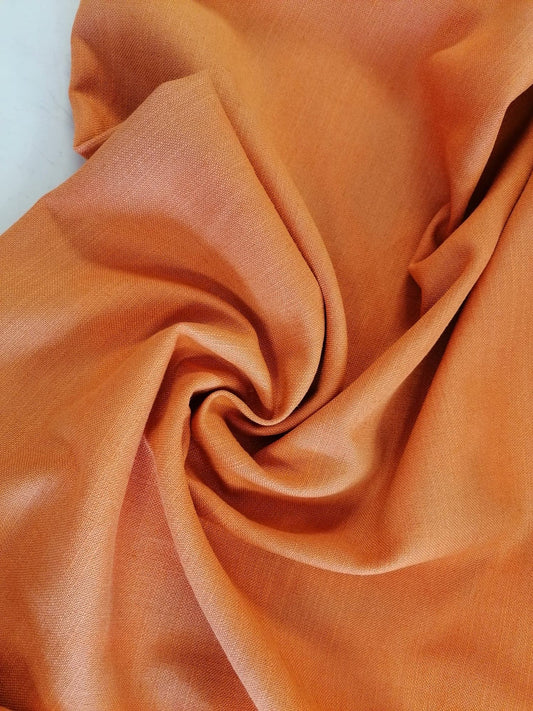 33% Linen 67% Viscose - Light Rust - 56" Wide - Sold By The Metre