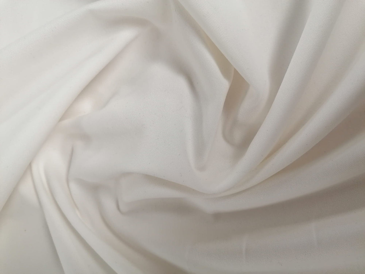 Cotton Sateen - Ivory - 62" Wide - Sold By The Metre