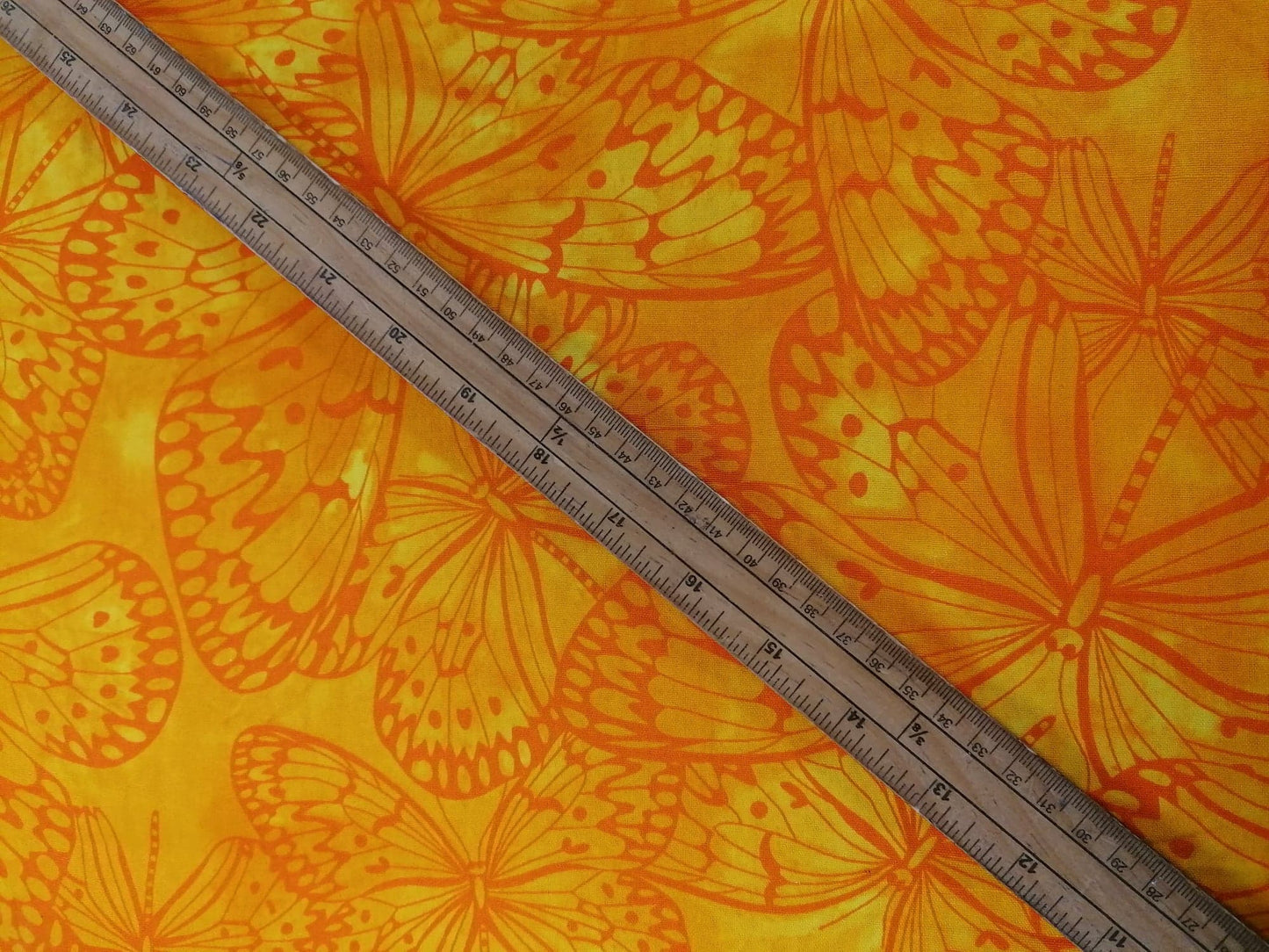 100% Cotton - Crafting & Quilting - Yellow/Orange - 44" Wide - Sold By The Metre