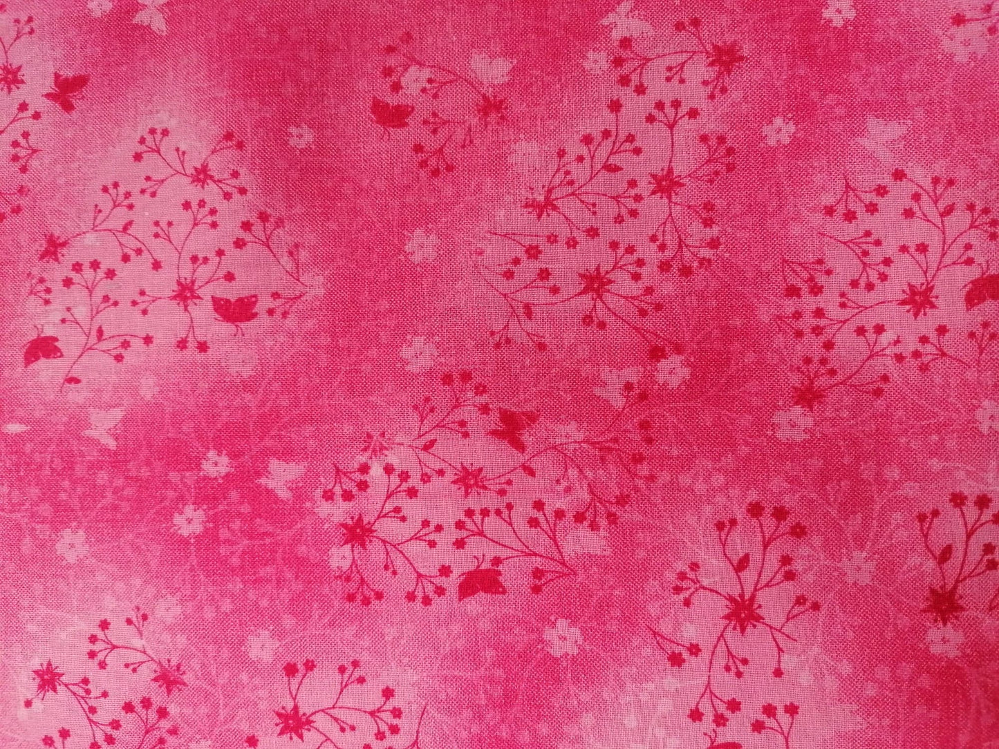 100% Cotton - Crafting & Quilting - Pink - 44" Wide - Sold By The Metre