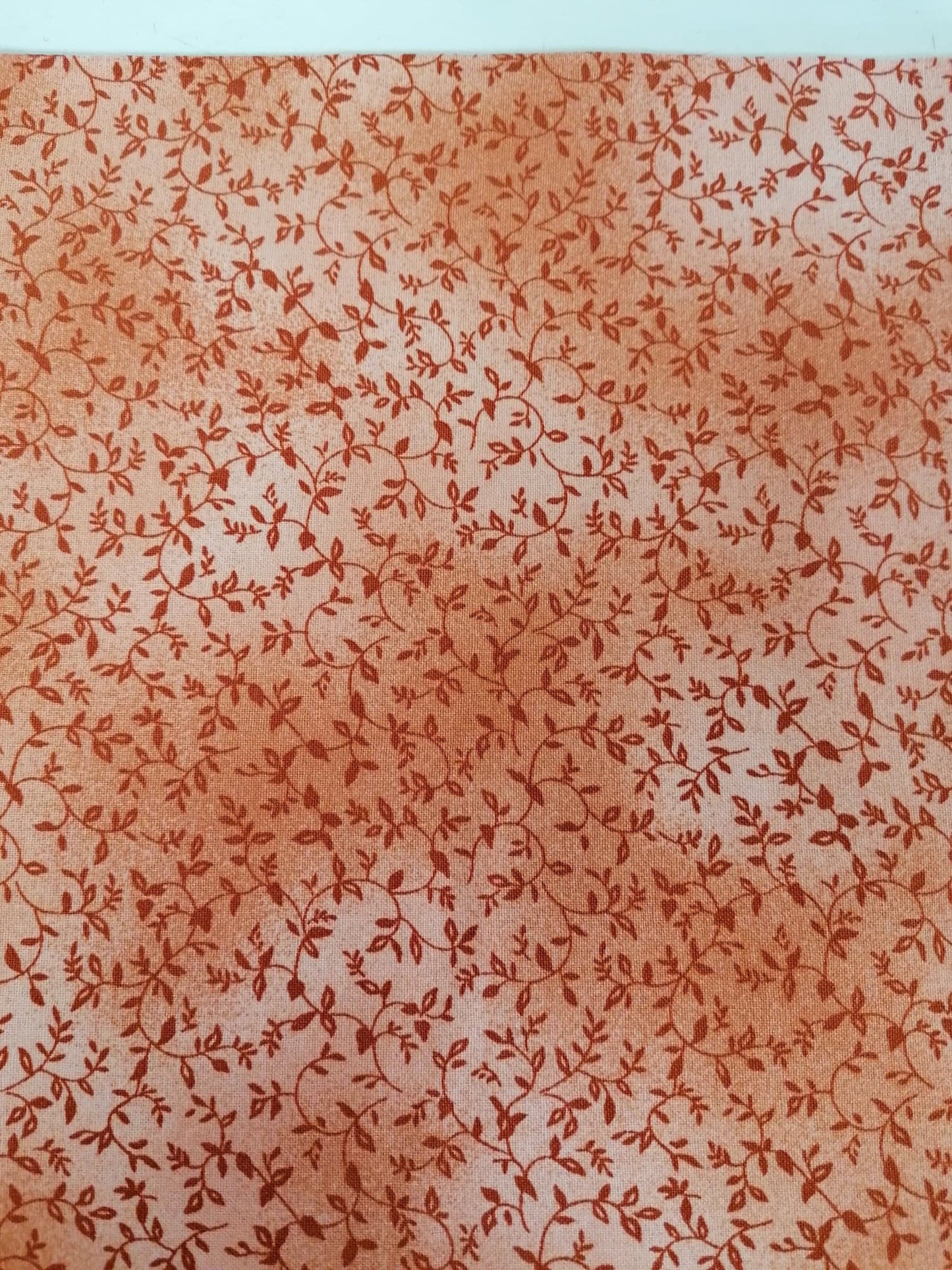 100% Cotton - Crafting & Quilting - Burnt Orange - 44" Wide - Sold By The Metre