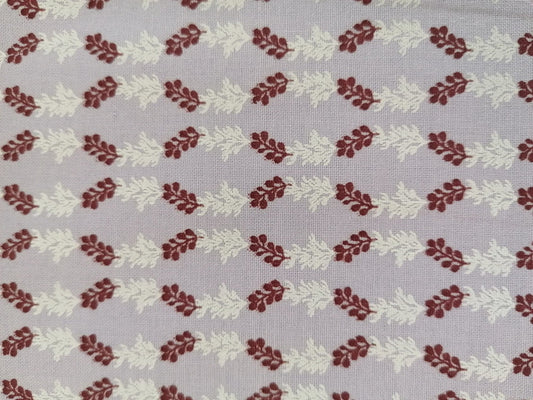 100% Cotton - Crafting & Quilting - Lilac/Plum/White - 44" Wide - Sold By the Metre