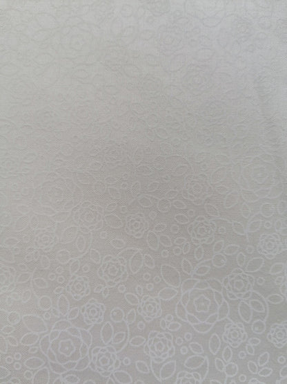 100% Cotton - Crafting & Quilting -  Des 108 - Cream on Cream - 44" Wide - Sold By the Metre