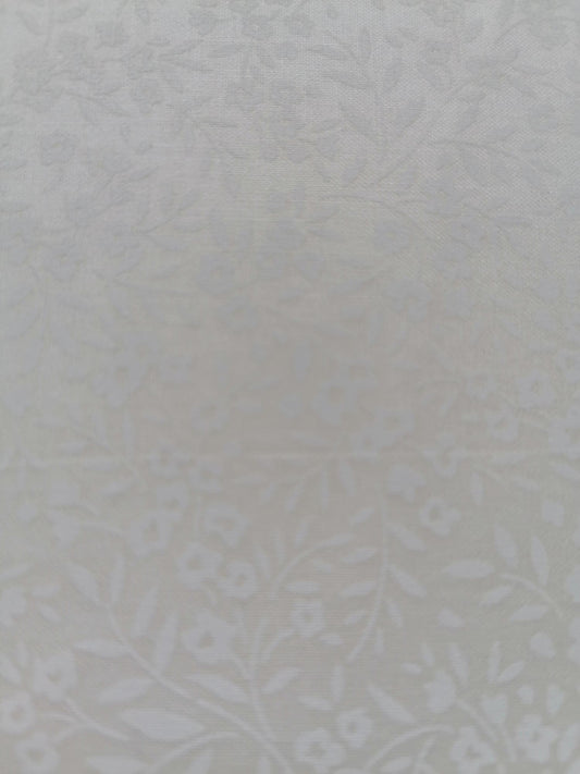 100% Cotton - Crafting & Quilting -  Des 104 - Cream on Cream - 44" Wide - Sold By the Metre