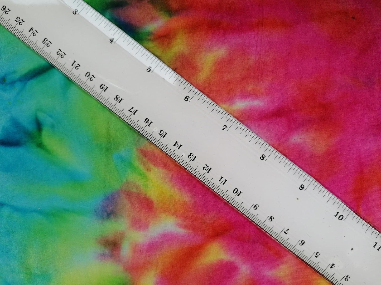 100% Cotton - Crafting & Quilting - Multicoloured - Yellow/Pink/Green/Turquoise - 44" Wide - Sold By the Metre