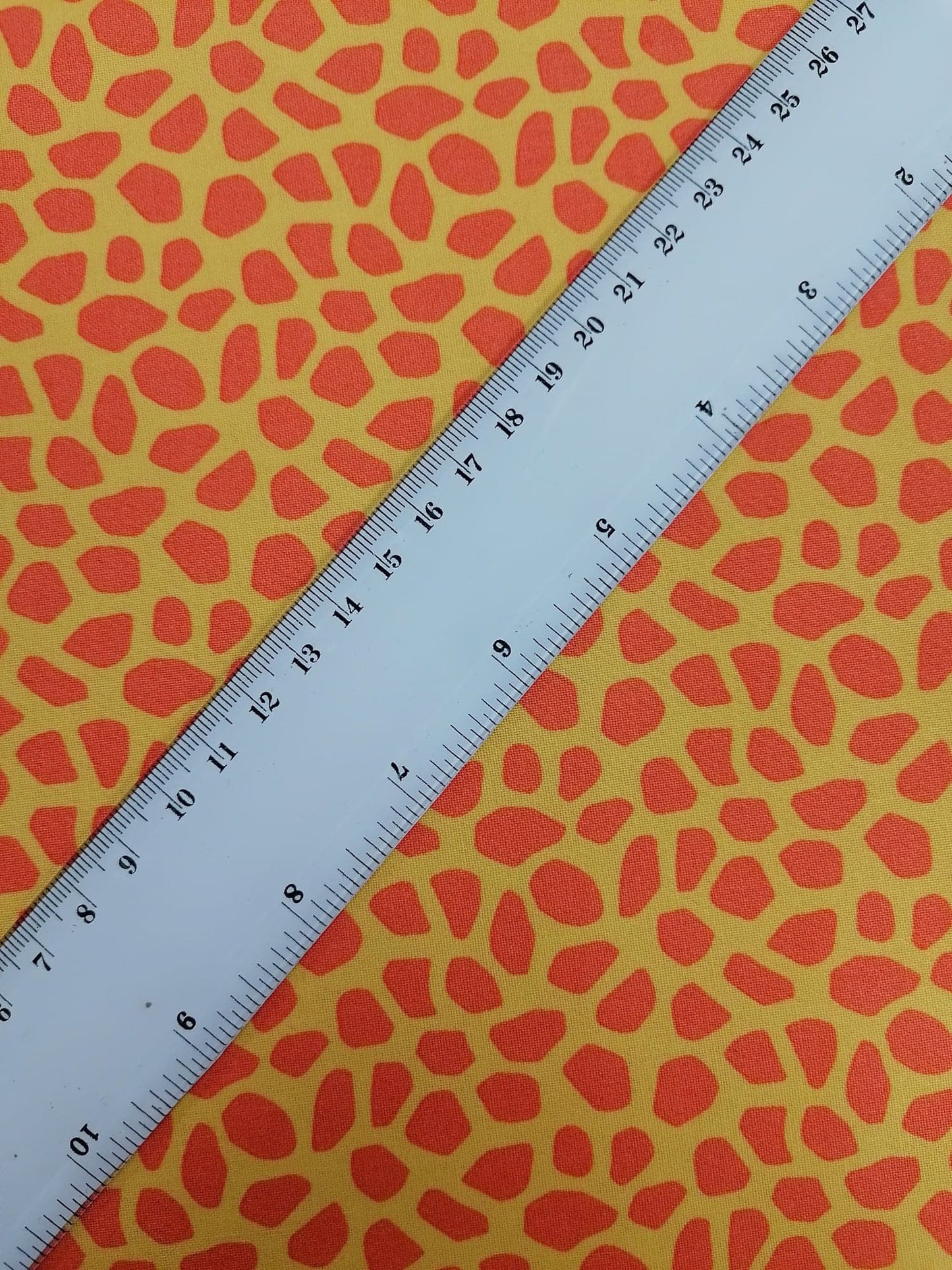 100% Cotton - Crafting & Quilting - Orange/Yellow - 44" Wide - Sold By The Metre