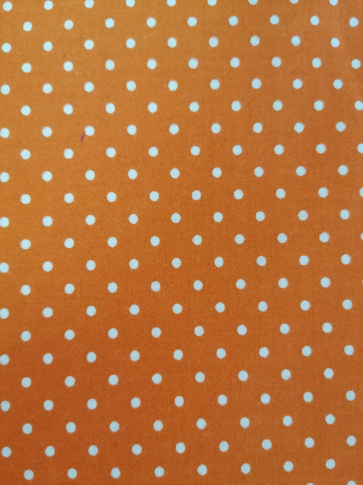 Cotton Poplin - Spot - Orange - 42" Wide - Sold By the Metre