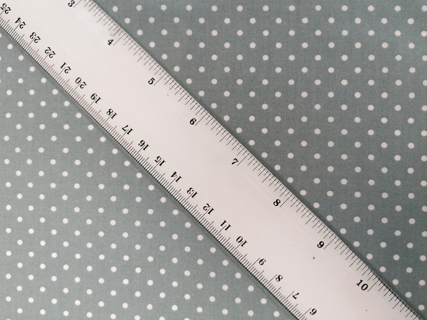 Cotton Poplin - Spot - Grey - 42" Wide - Sold By the Metre