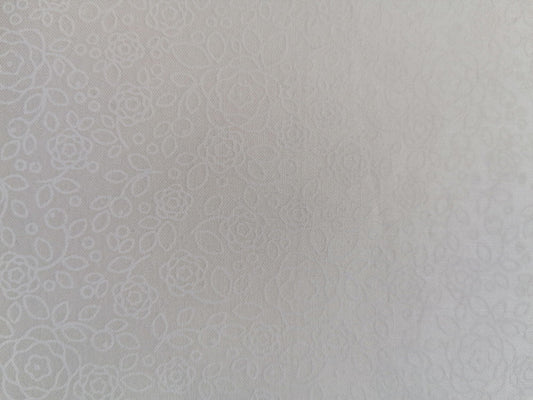100% Cotton - Crafting & Quilting -  Des 108 - Cream on Cream - 44" Wide - Sold By the Metre