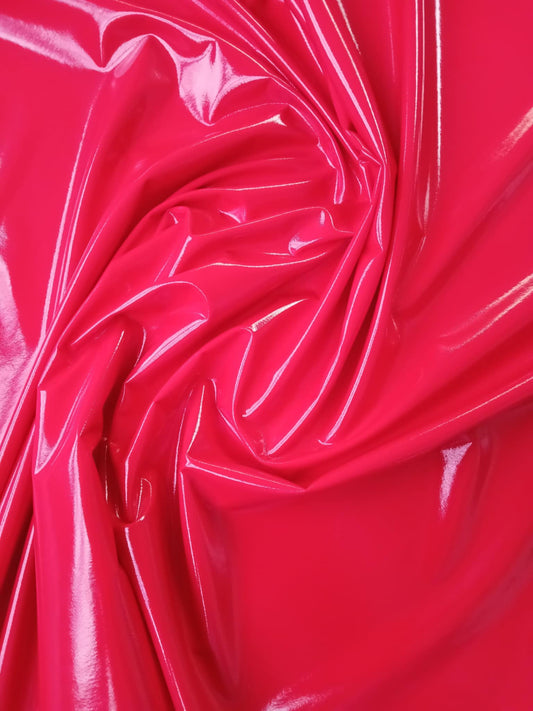 PVC - Red - 55" Wide - Sold By The Metre