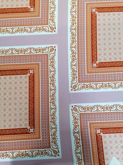 Morrocaine - Brown/Beige/Dusty Pink - 59" Wide - Sold By the Metre