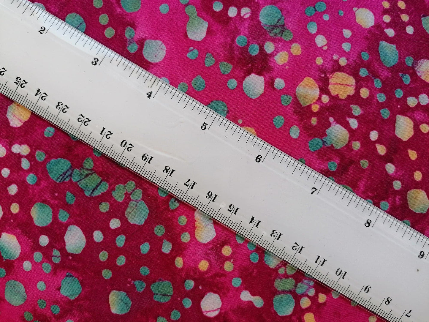 100% Cotton - Crafting & Quilting - Pink/Yellow/Green - 44" Wide - Sold By the Metre