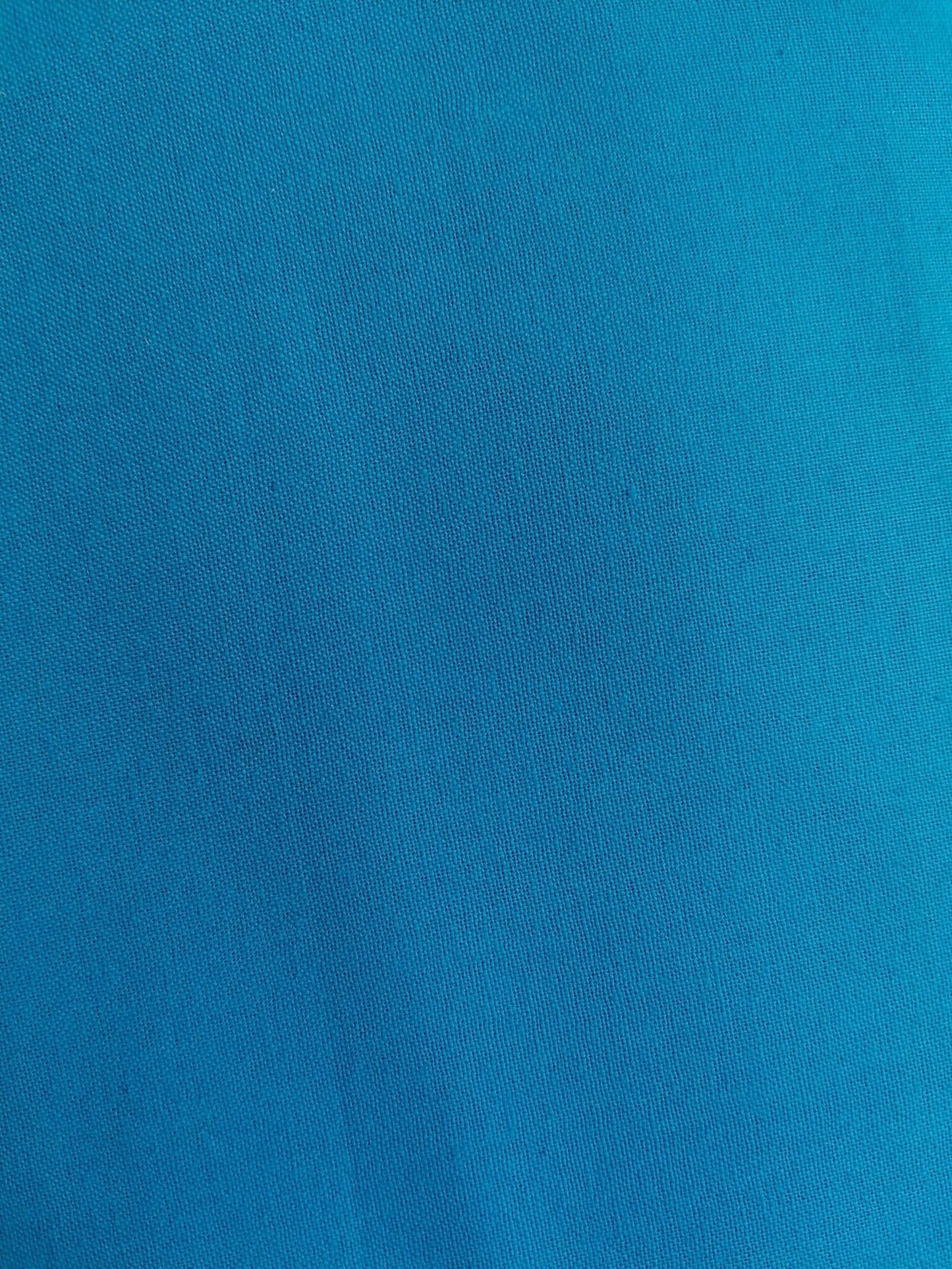 100% Cotton - Crafting & Quilting -  Bright Blue - 44" Wide - Sold By the Metre