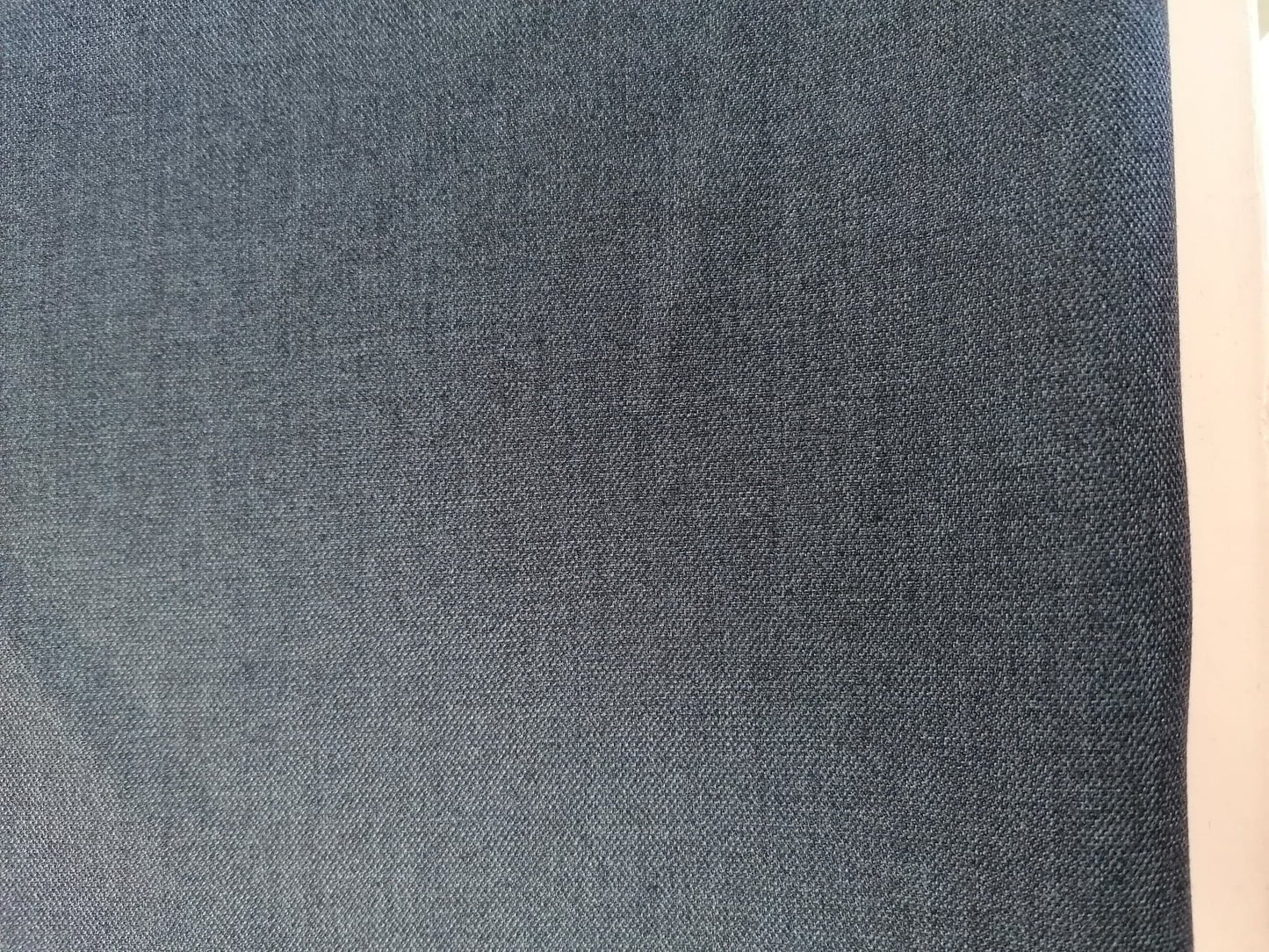 Superfine Wool and Cashmere Suiting - Dark Blue - 58" Wide - Sold By the Metre