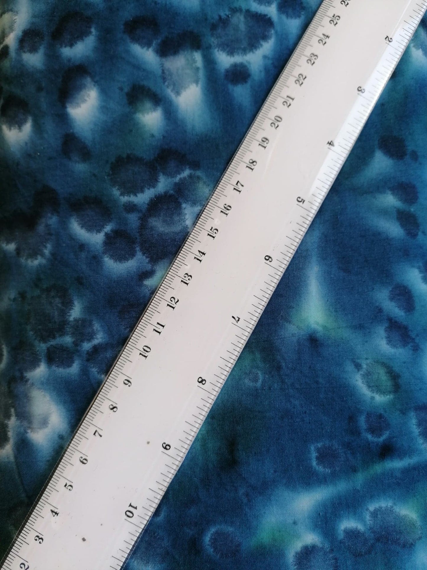 100% Cotton - Crafting & Quilting - Blue/Green/White - 44" Wide - Sold By the Metre