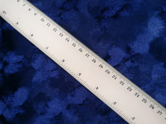 Poly Lycra Velvet - Sapphire Blue - 53" Wide - Sold By the Metre