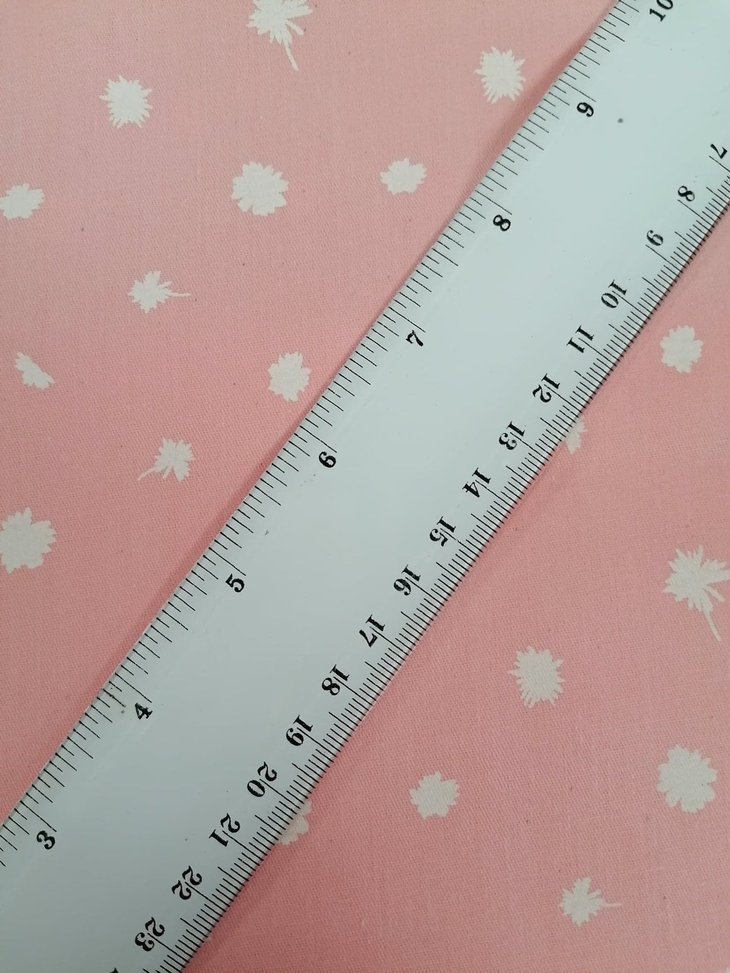 Printed Cotton Twill - Pink - 58" Wide - Sold By the Metre