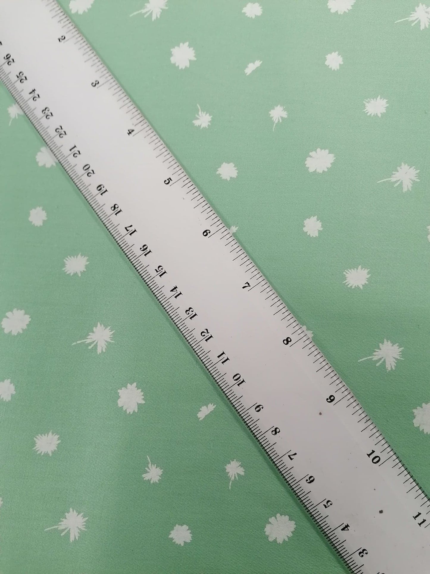 Printed Cotton Twill - Green - 58" Wide - Sold By the Metre